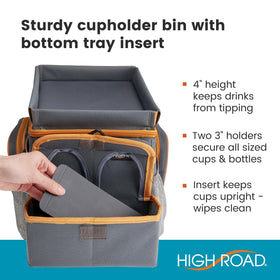 high road strap and folded storage showing portability and compact packing