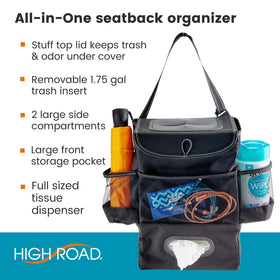 High Road closeup of tissue compartment holding a full size box for easy access