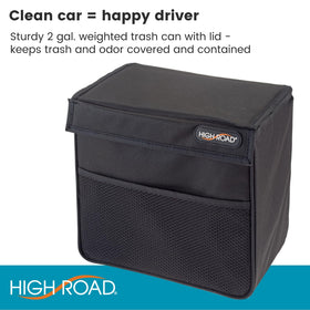 High Road top view open revealing leakproof liner for easy cleaning
