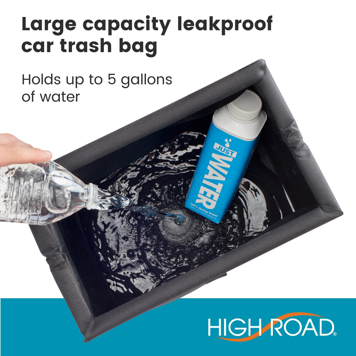 High Road top frame open demonstrating spring closure and one‑hand access to interior