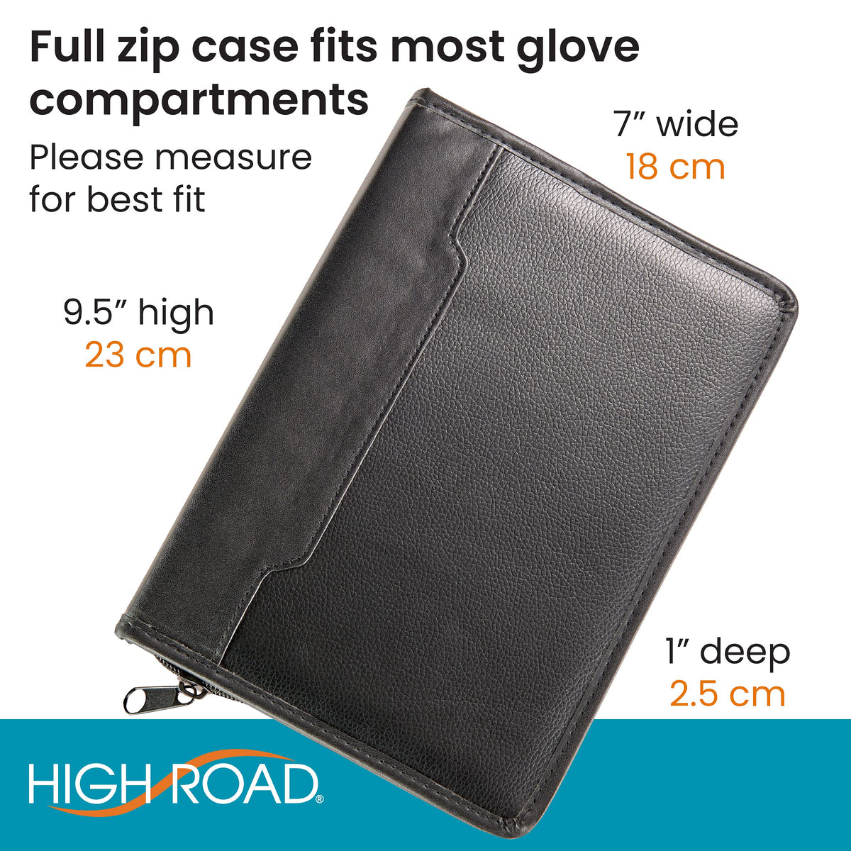 High Road zipper and stitching close-up illustrating durable construction