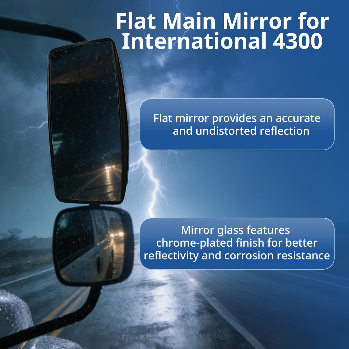 High Soar close-up of mirror glass demonstrating optical clarity benefit
