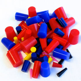 High Temp Masking Supply caps and plugs in use on bolt and hole protecting finish during coating