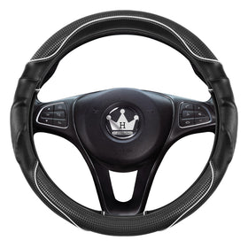 HighnessHwoo faux carbon leather texture close-up conveys sporty look and durable finish