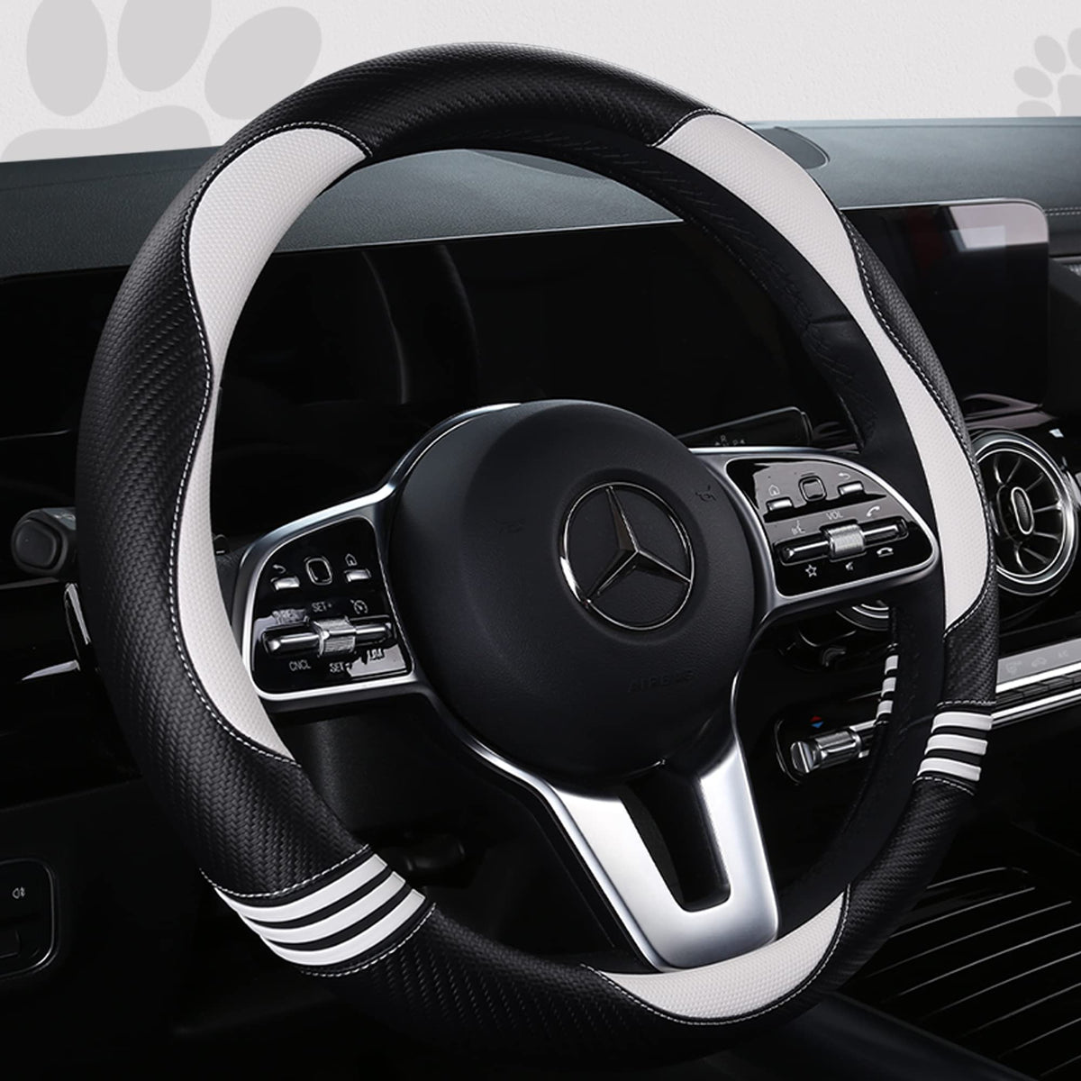 HighnessHwoo carbon fiber PU leather texture close-up highlighting durable grip