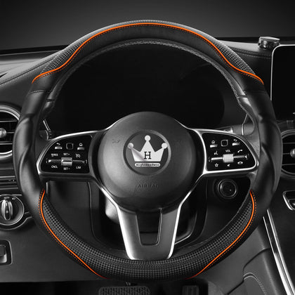 HighnessHwoo front view orange cover shows sporty look and improved grip