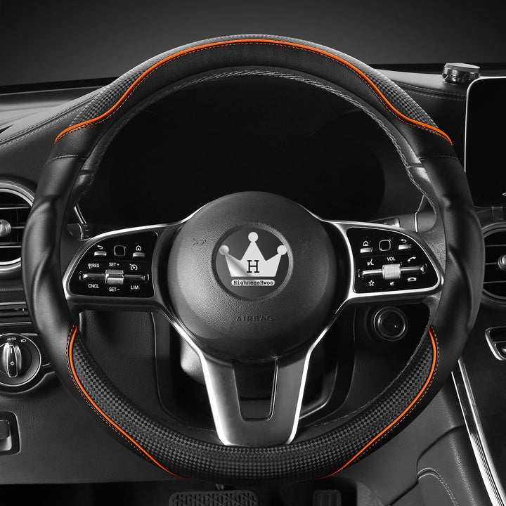 HighnessHwoo front view orange cover shows sporty look and improved grip