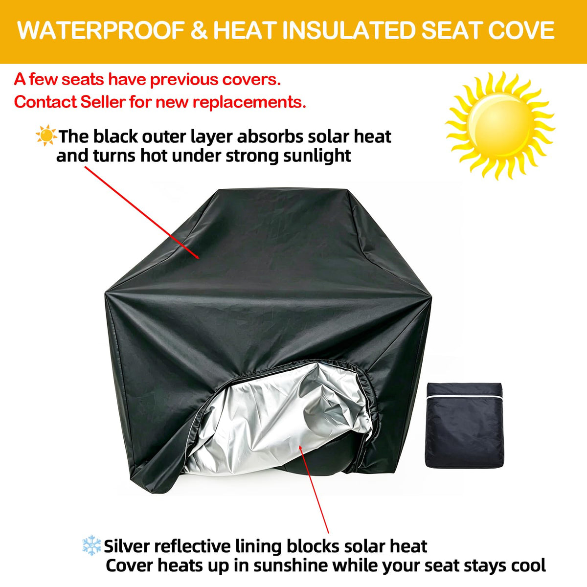 hightall close-up of waterproof cover texture protecting seat