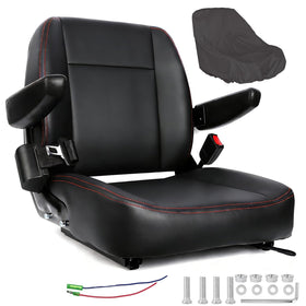 hightall front view of seat showing foam and belt for comfort