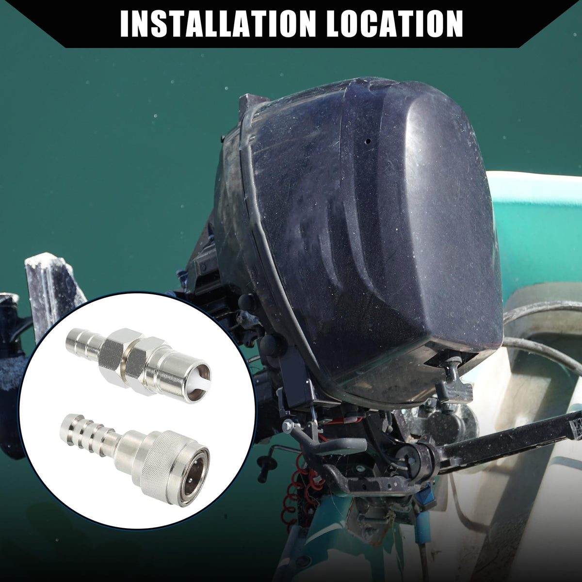 Hihaha close detail of O-ring and barb design showing secure seal and hose grip