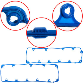 HIHIAV valve cover gasket fitted on 4.6L engine showing proper fit and cleaner engine bay benefit
