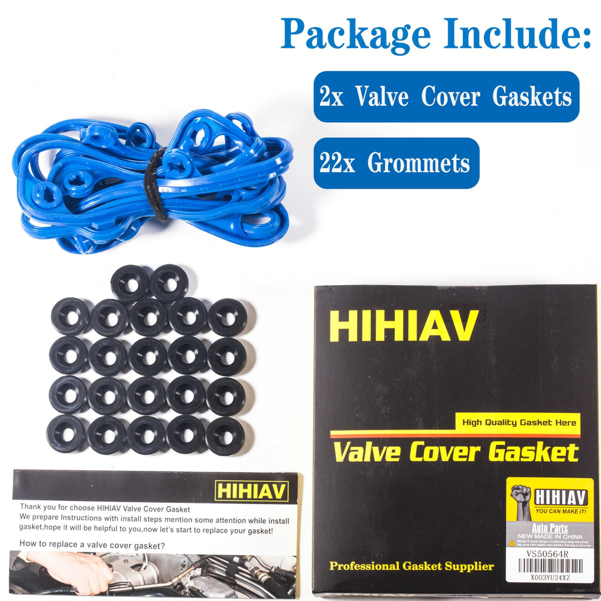 HIHIAV installed valve cover gasket sealing edge and preventing oil leaks for maintenance benefit