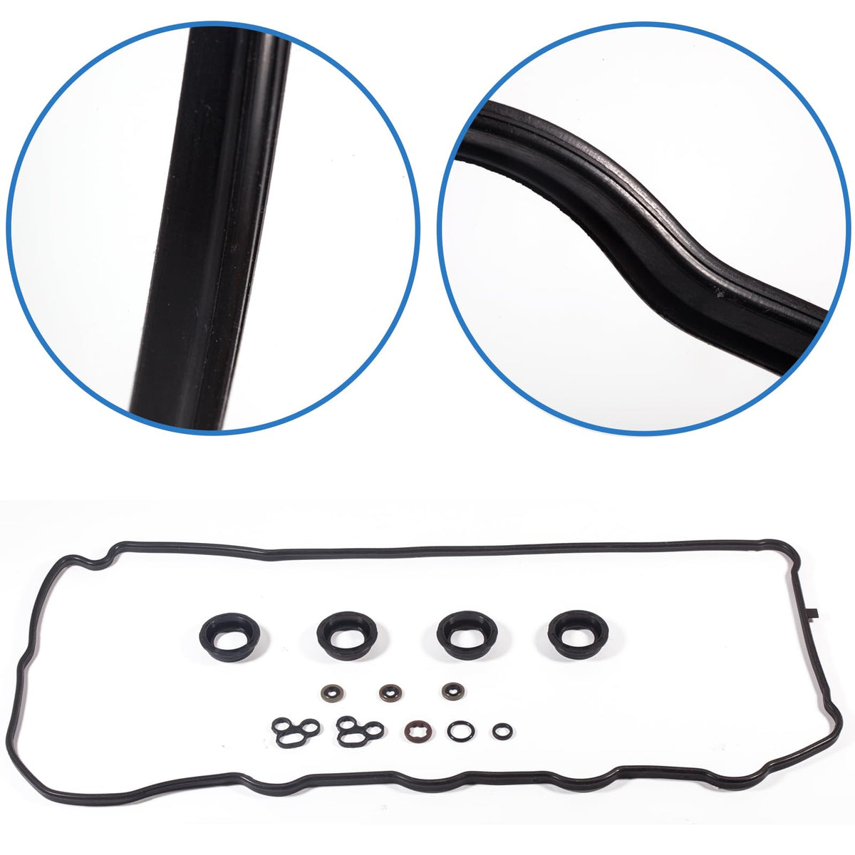 HIHIAV full kit layout with gasket, seals, grommets and O-rings for complete repair
