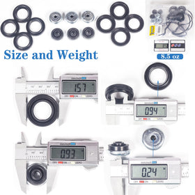 HIHIAV spark plug tube seals and grommets arranged to show included parts for leak prevention