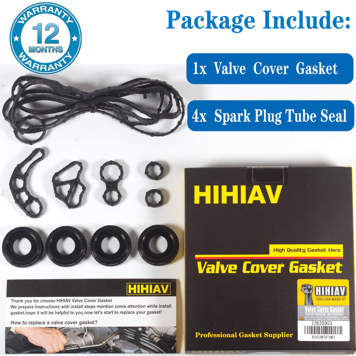 HIHIAV gasket boxed and bagged packaging protecting parts during shipping