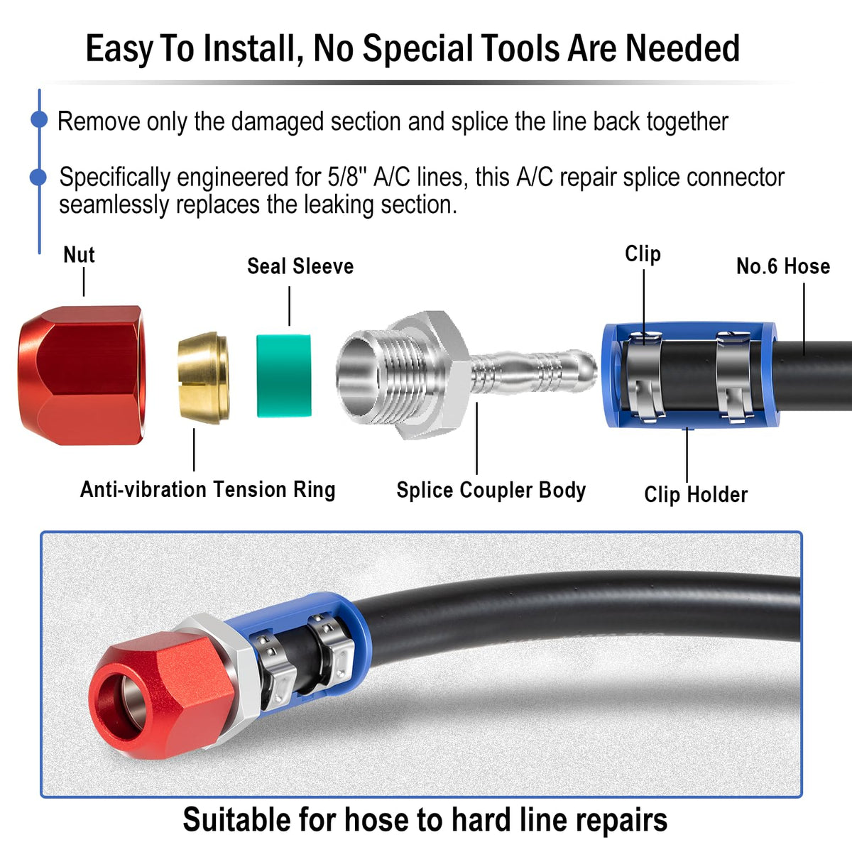 Hihitomorrow clamp and hardware set showing secure fitting reliability
