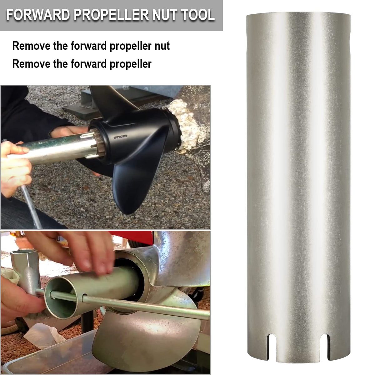 Hihitomorrow removing rear prop on drive illustrating reduced effort required