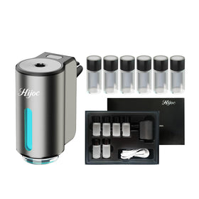Hijoc front view diffuser showing sleek grey finish and compact design for stylish cabin freshness