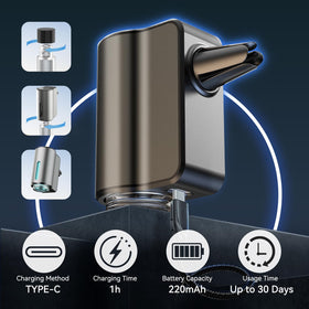 Hijoc vent clip installation on car vent illustrating secure fit and anti‑slip protection