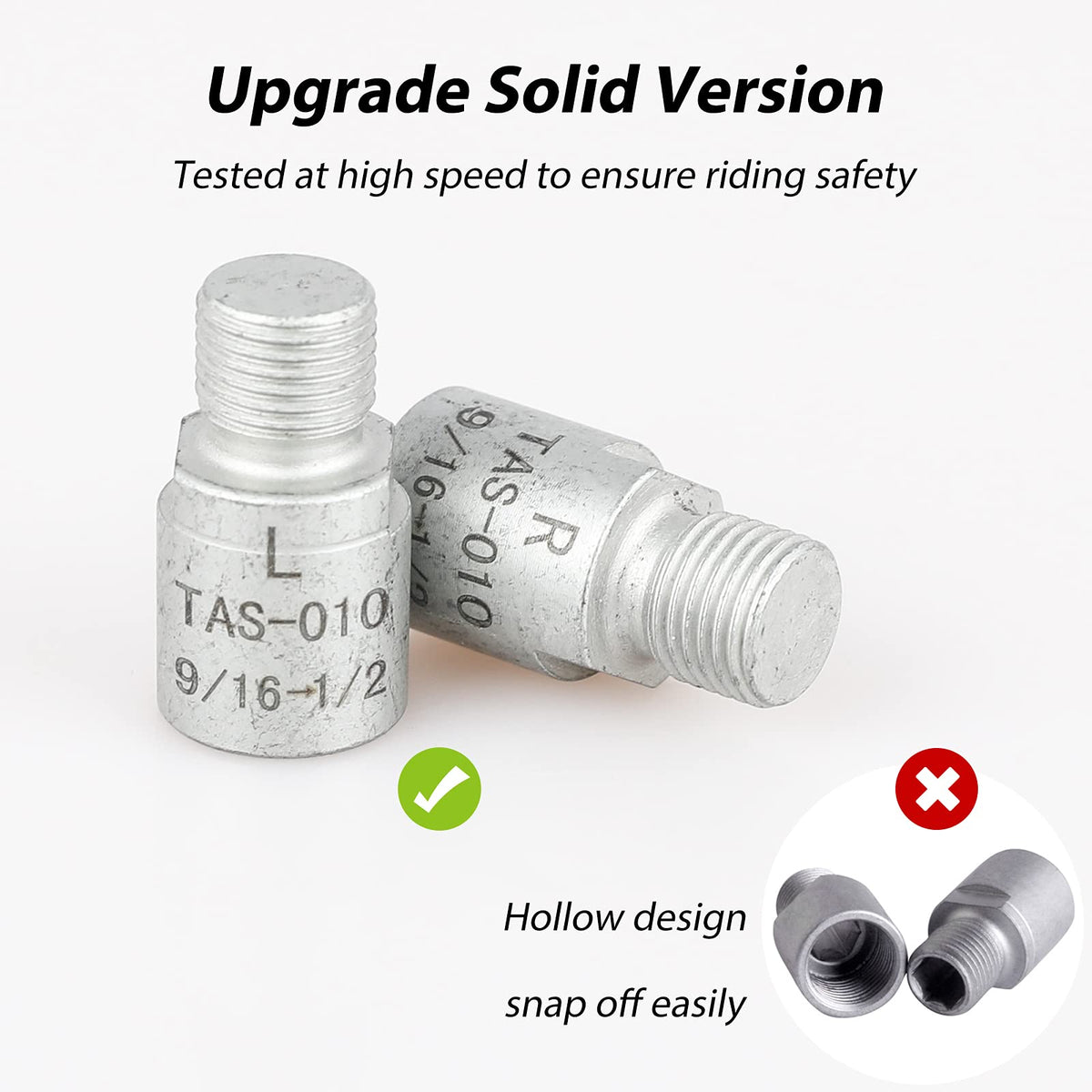 Hikenture adapter installed on bicycle crank demonstrating secure fit and commuting readiness