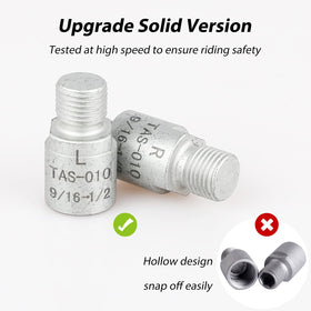 Hikenture adapter installed on bicycle crank demonstrating secure fit and commuting readiness