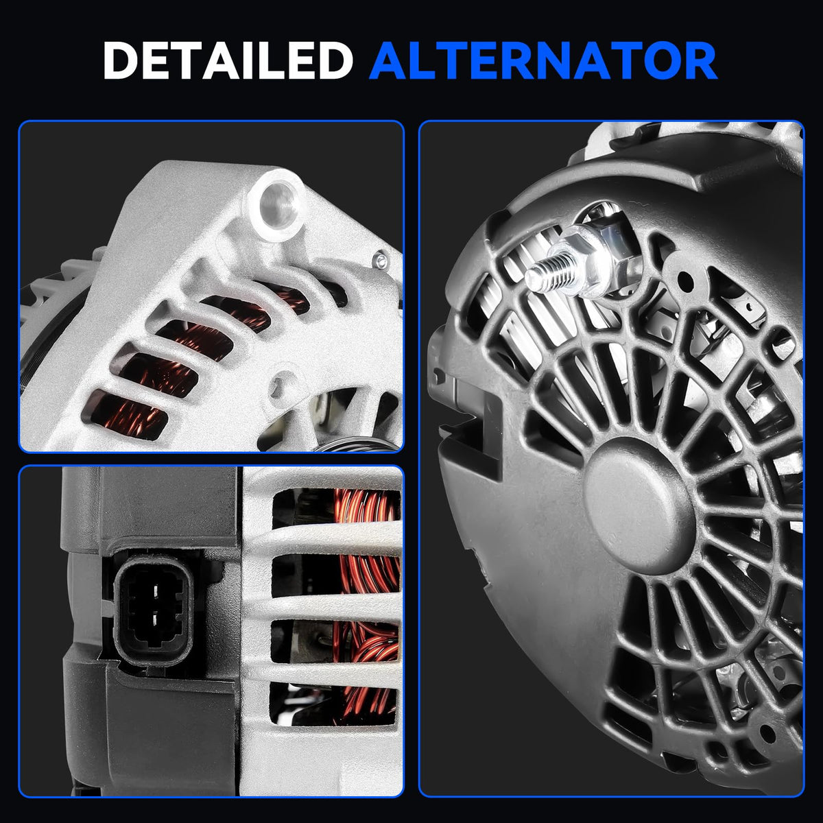 Hikevent alternator side connector detail showing plug style for straightforward installation
