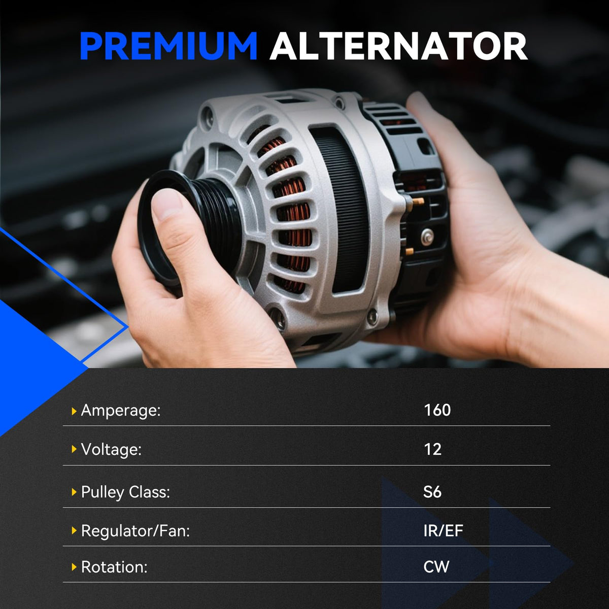 Hikevent alternator side connector detail showing plug orientation for easy installation