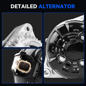 Hikevent alternator installed in Honda Odyssey engine bay demonstrating compatibility
