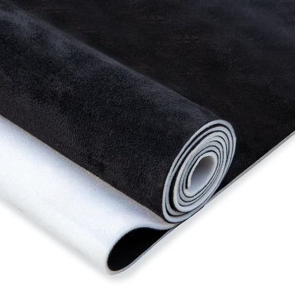 Hiksuky front packaging showing black suede headliner benefits neat delivery