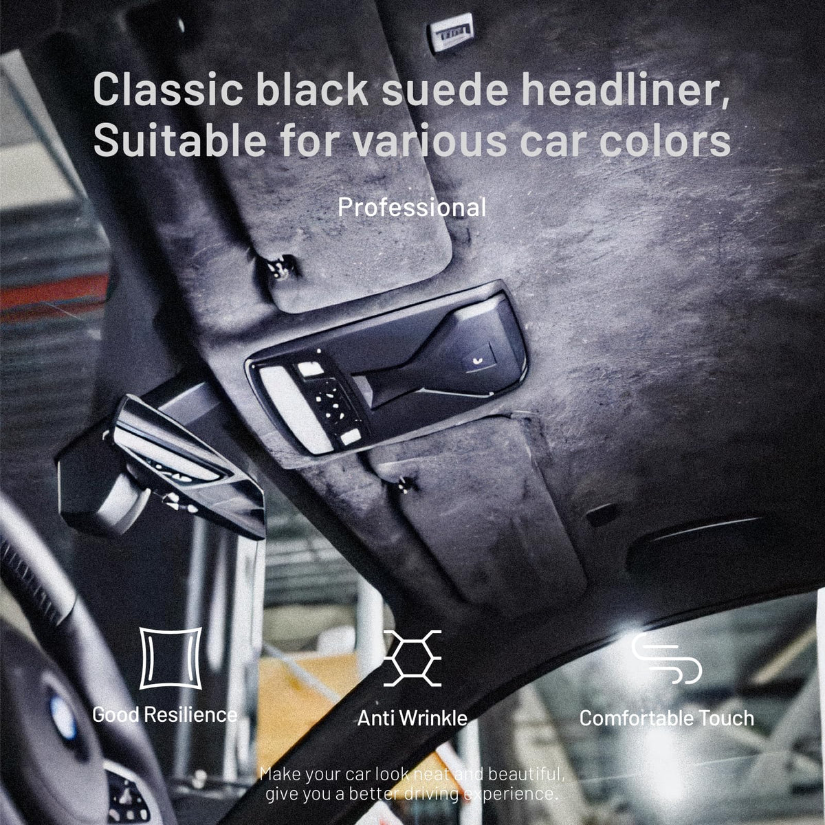 Hiksuky installed in car roof showing smoother, upgraded interior finish