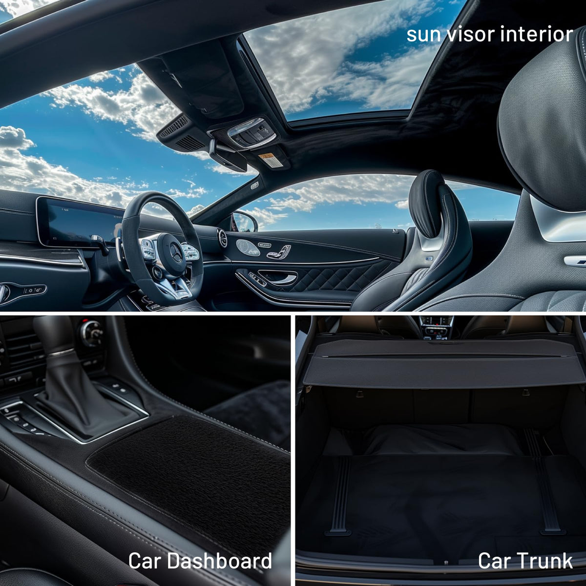 Hiksuky lifestyle interior shot showing refined black headliner aesthetic
