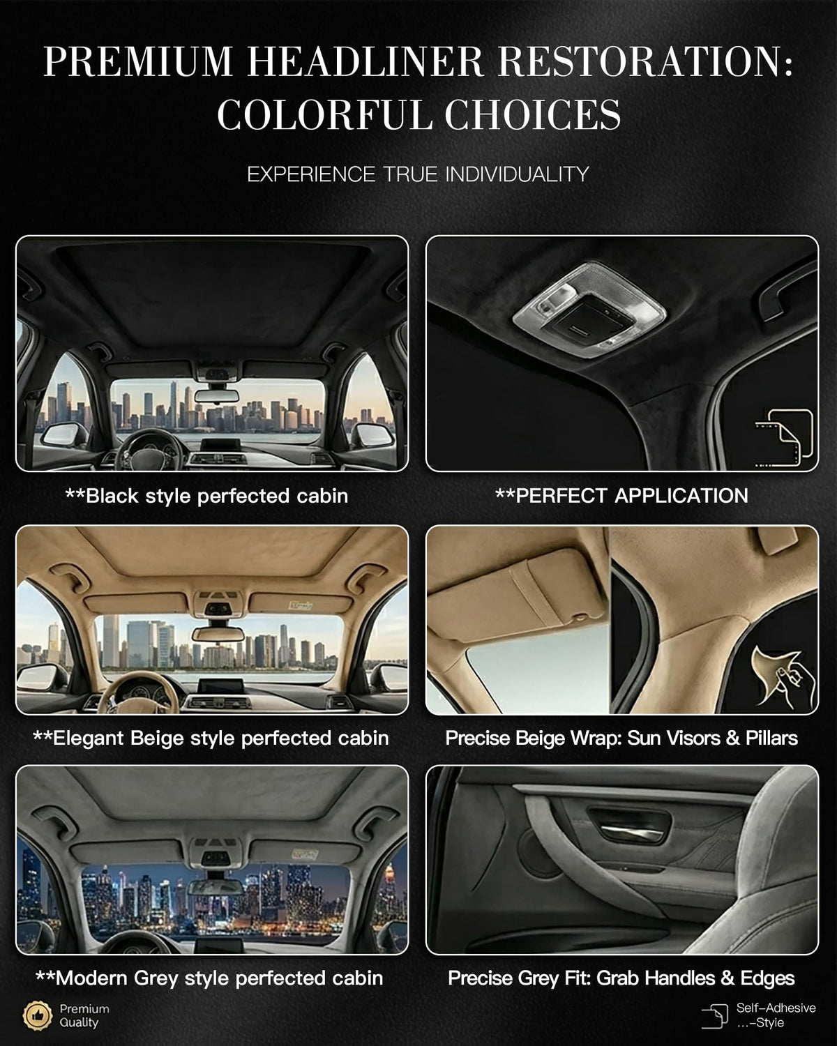 Hiksuky lifestyle car interior shot showing upgraded cabin aesthetic benefit