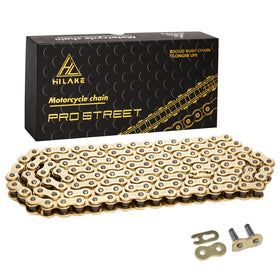 HILAKE 420H chain front view showing full link set and included master link for easy fitment
