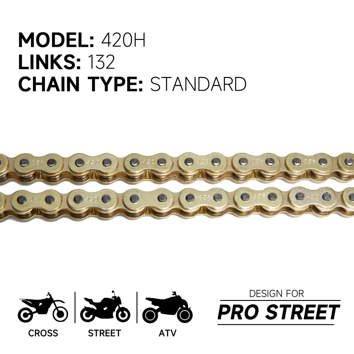 HILAKE chain close-up of links and pins highlighting heavy-duty construction benefit