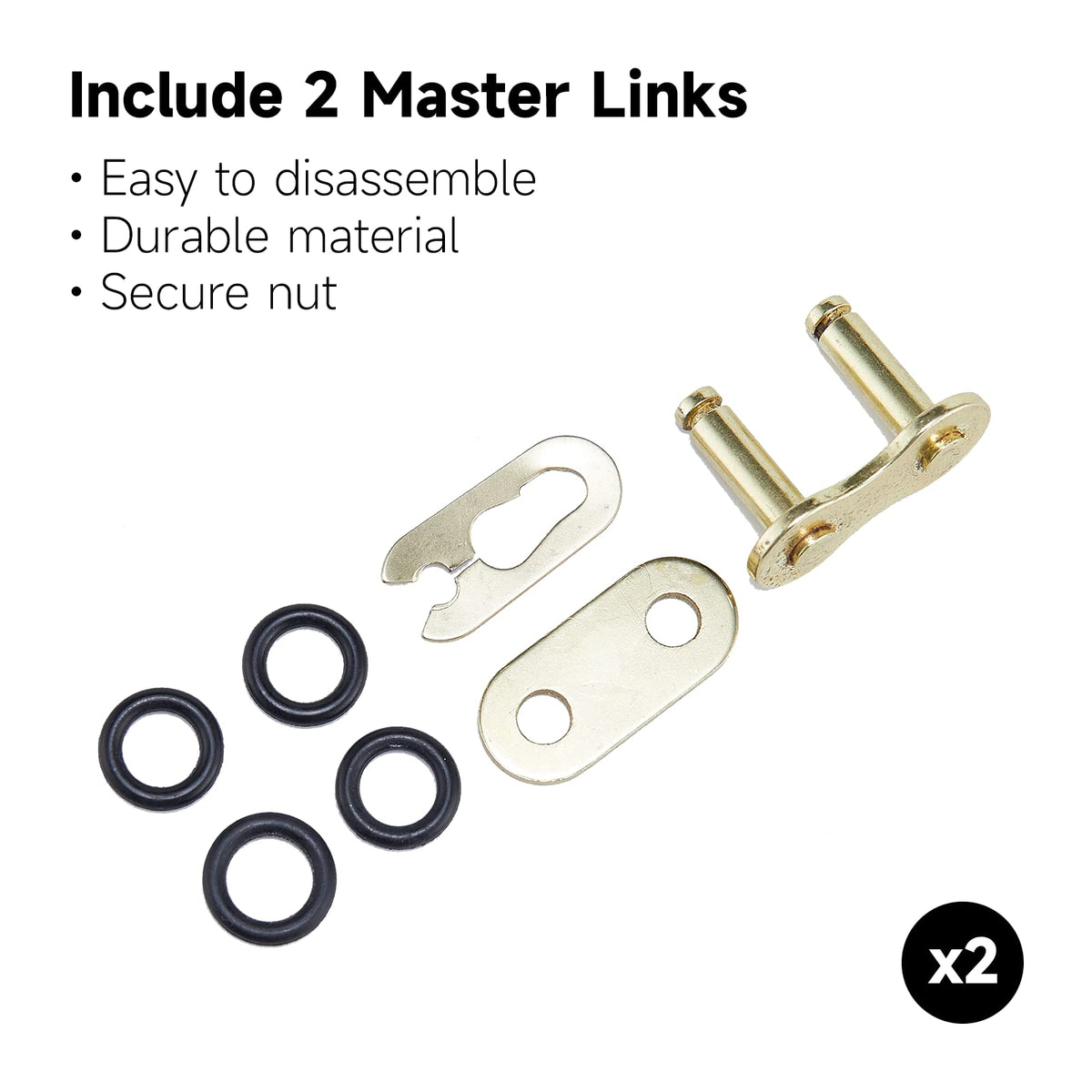 HILAKE chain breaker with master link included for easy DIY installation