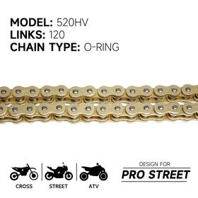 HILAKE 520 close-up of O-ring links highlighting wear resistance and sealed lubrication