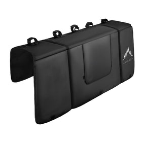 Himal Outdoors front view of tailgate pad protecting truck paint and tailgate