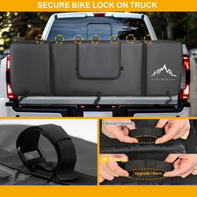 Himal Outdoors tailgate handle flap open for easy access and convenience