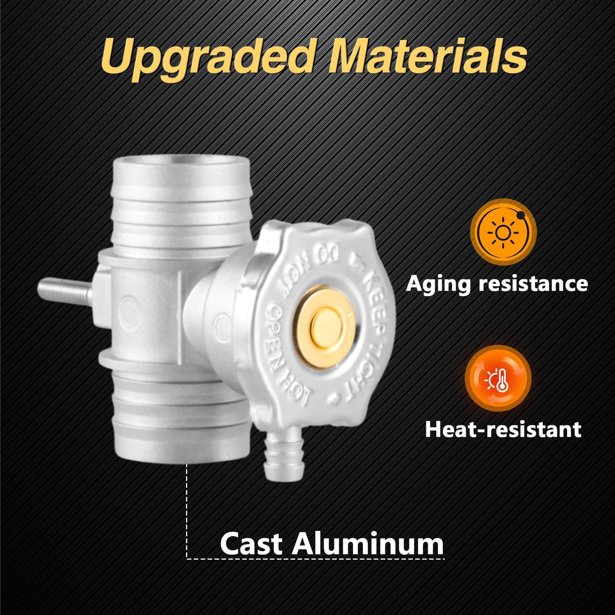 HIMARKLIF cap close-up detailing stainless steel finish for corrosion resistance