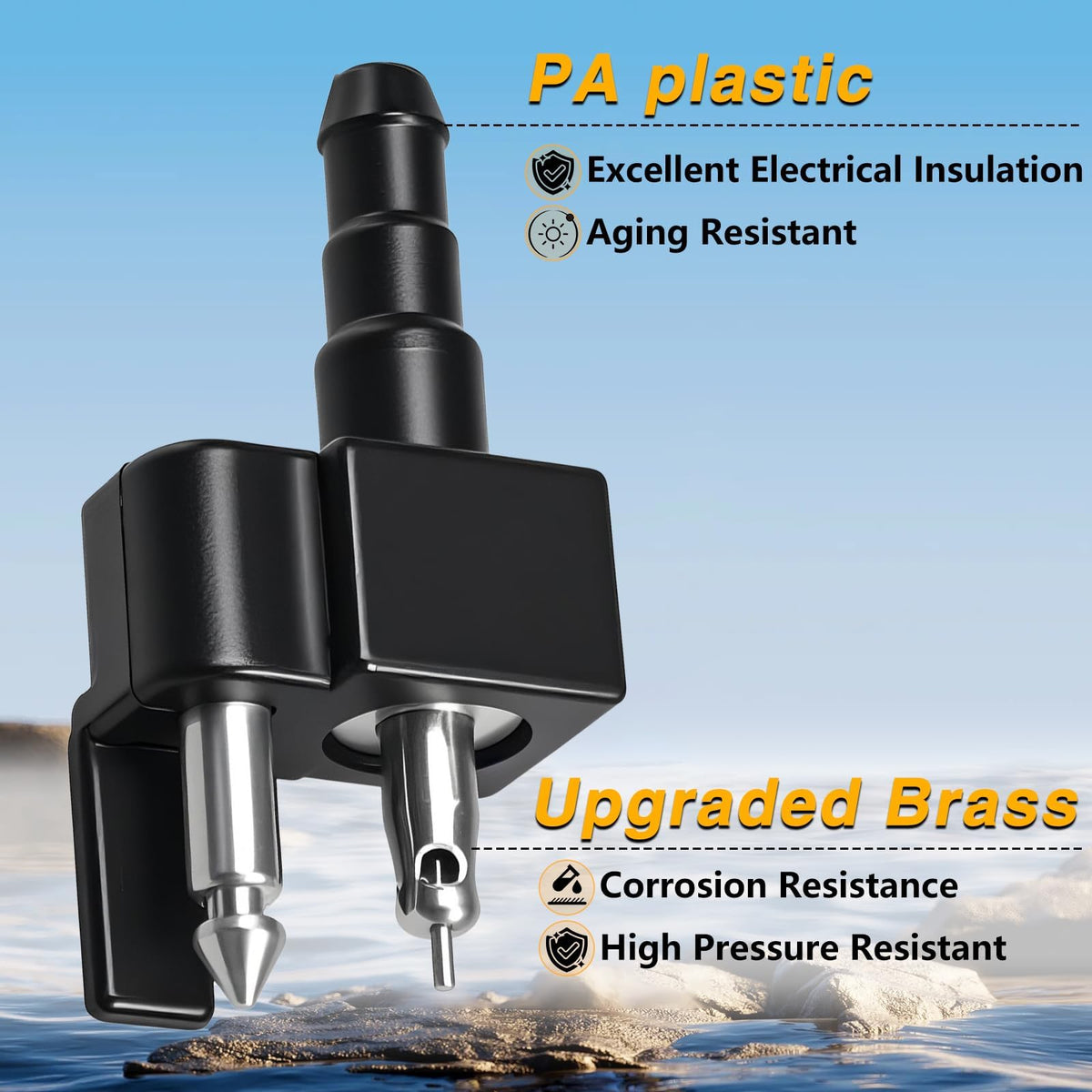 HIMARKLIF close-up of brass core highlighting durability and corrosion resistance