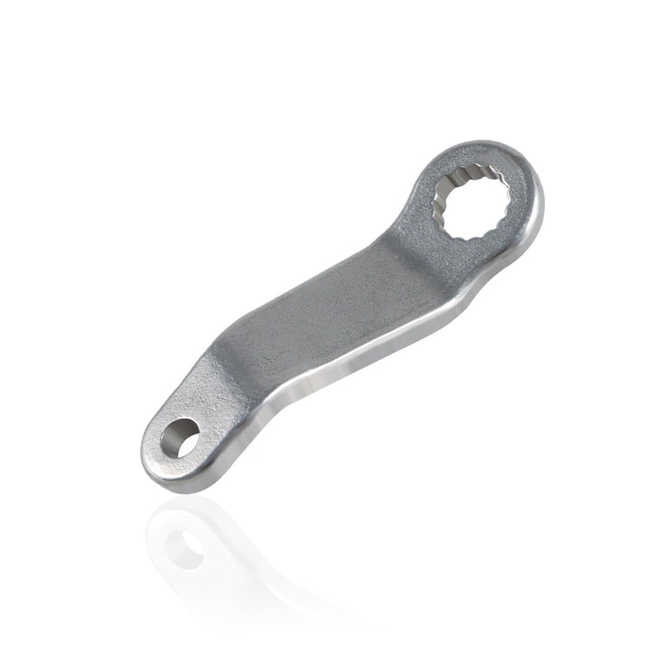 HIMARKLIF front view bellcrank showing durable steel finish and precise fit