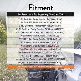 HIMARKLIF thermostat installed on engine showing direct fit benefit
