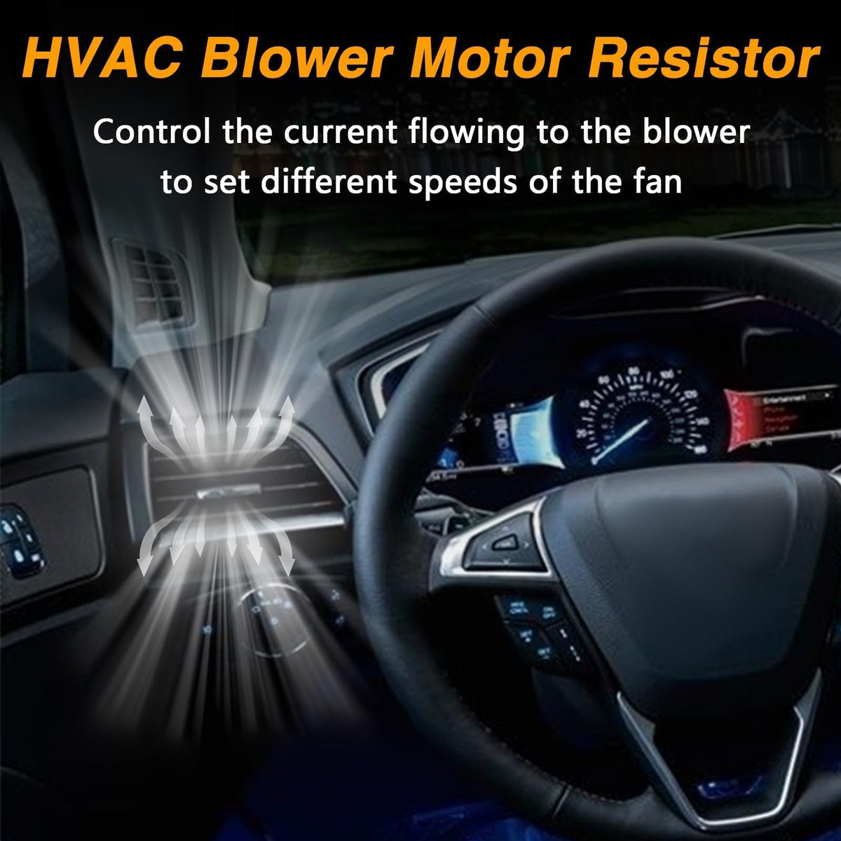 HIMARKLIF resistor mounted under dash illustrating straightforward install access