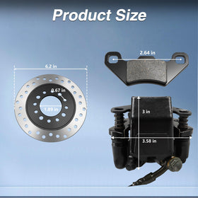 HIMARKLIF rotor slot detail showing water and dirt dispersion for consistent braking