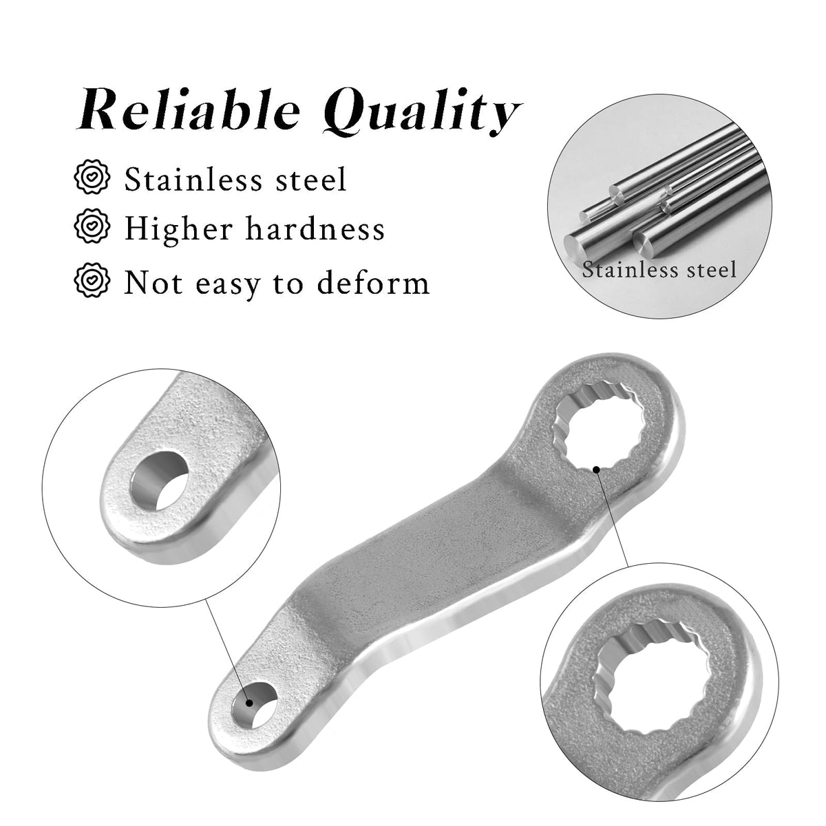 HIMARKLIF stainless steel close-up highlighting corrosion resistance and strength