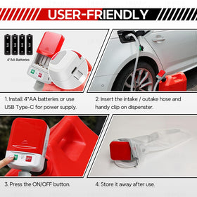 HiNADA USB-C cable connection showing USB power option for emergencies