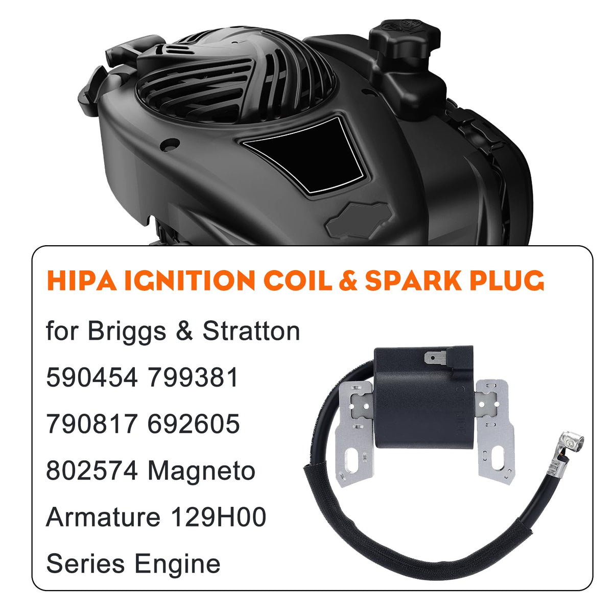 HIPA ignition coil rear mounting detail showing bolt holes for easy alignment
