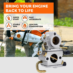 HIPA carburetor close-up of body and ports improving fuel flow consistency