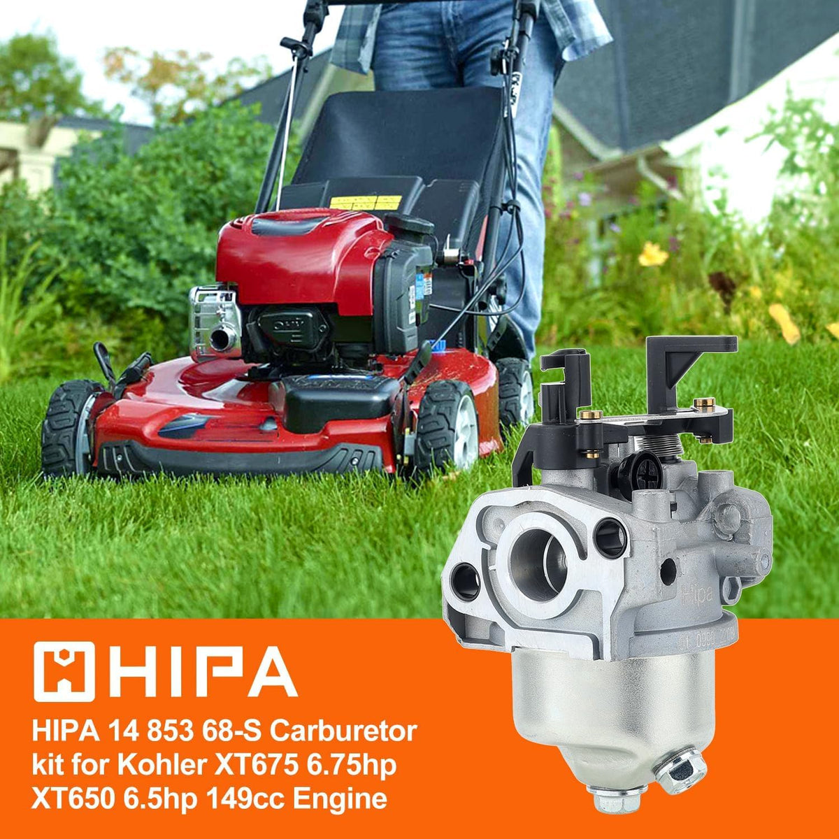 Hipa carburetor float bowl detail highlighting durable zinc plating benefit