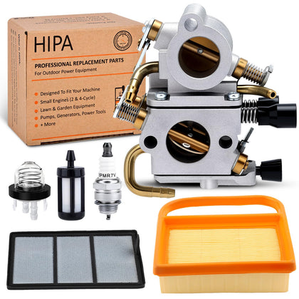 HIPA carburetor front packaging showing kit and fast installation benefits